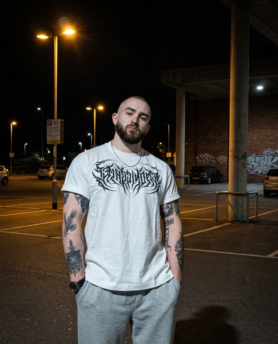 DG White Logo Tee