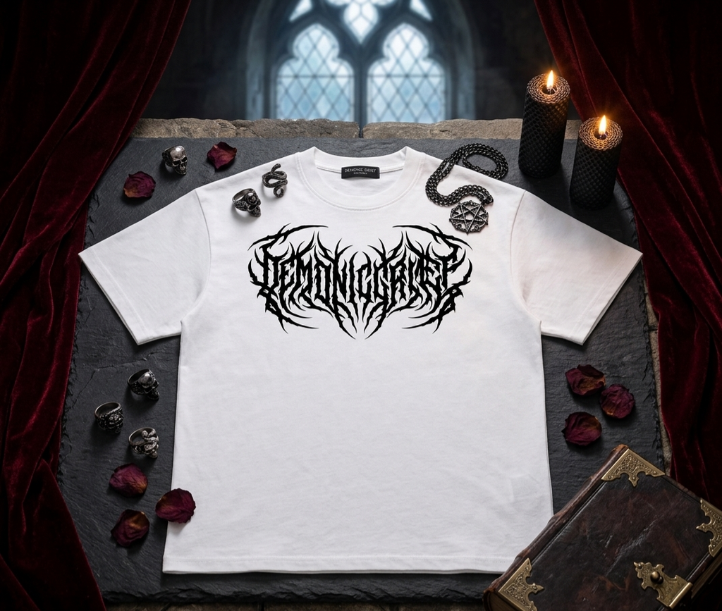 DG White Logo Tee
