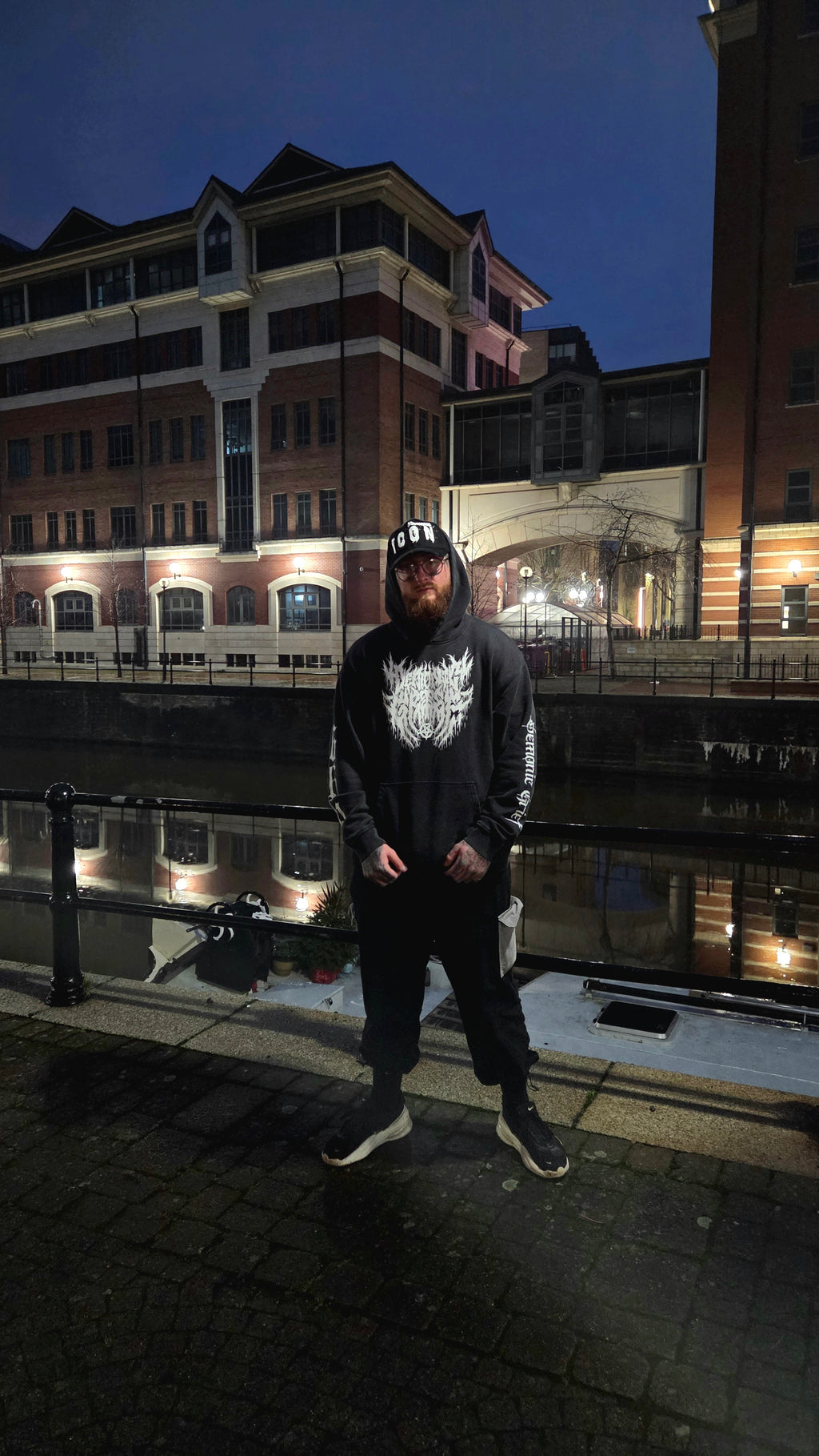 Eternal Darkness Snow Washed Hoodie Black