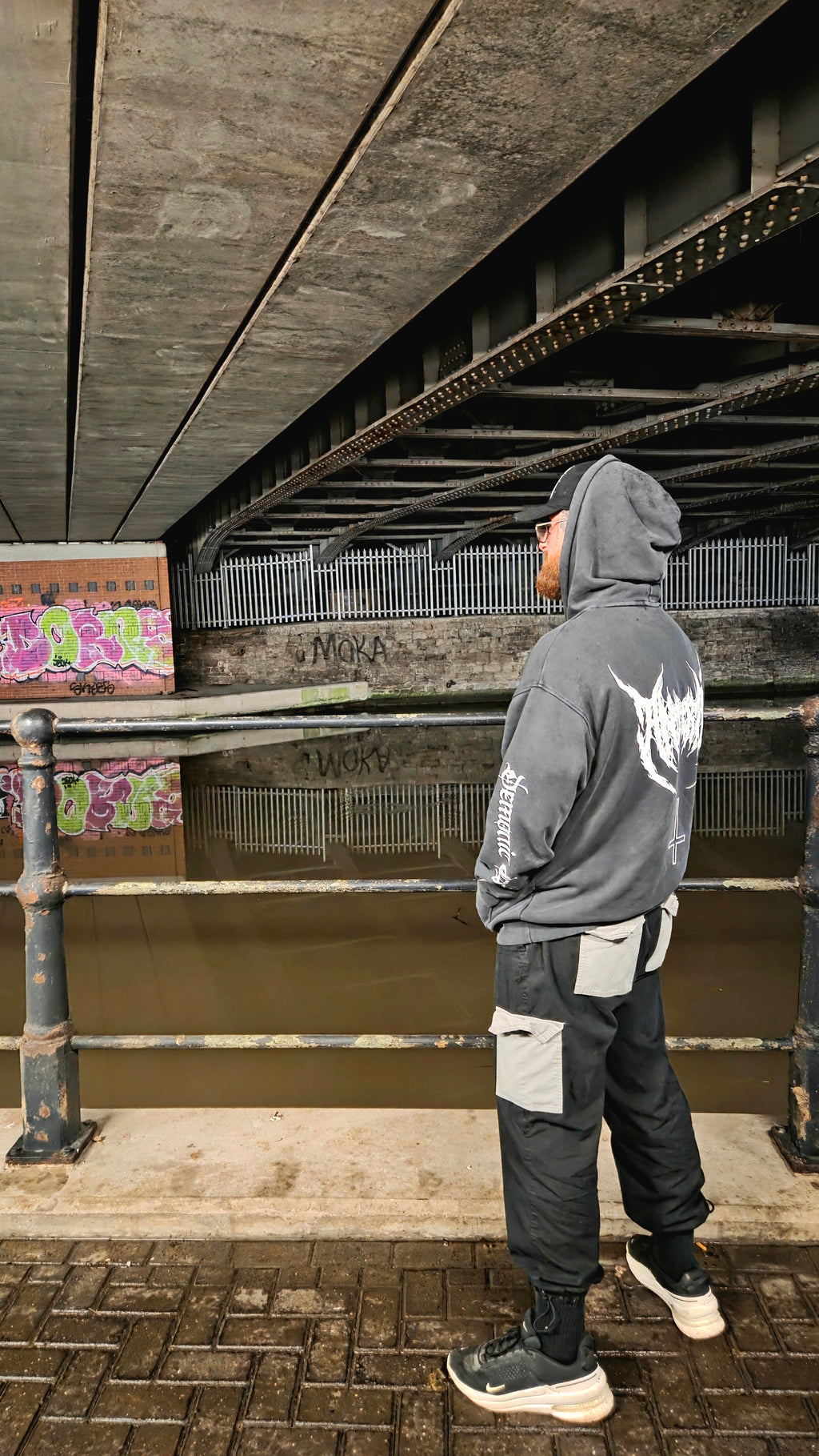 Eternal Darkness Snow Washed Hoodie Black