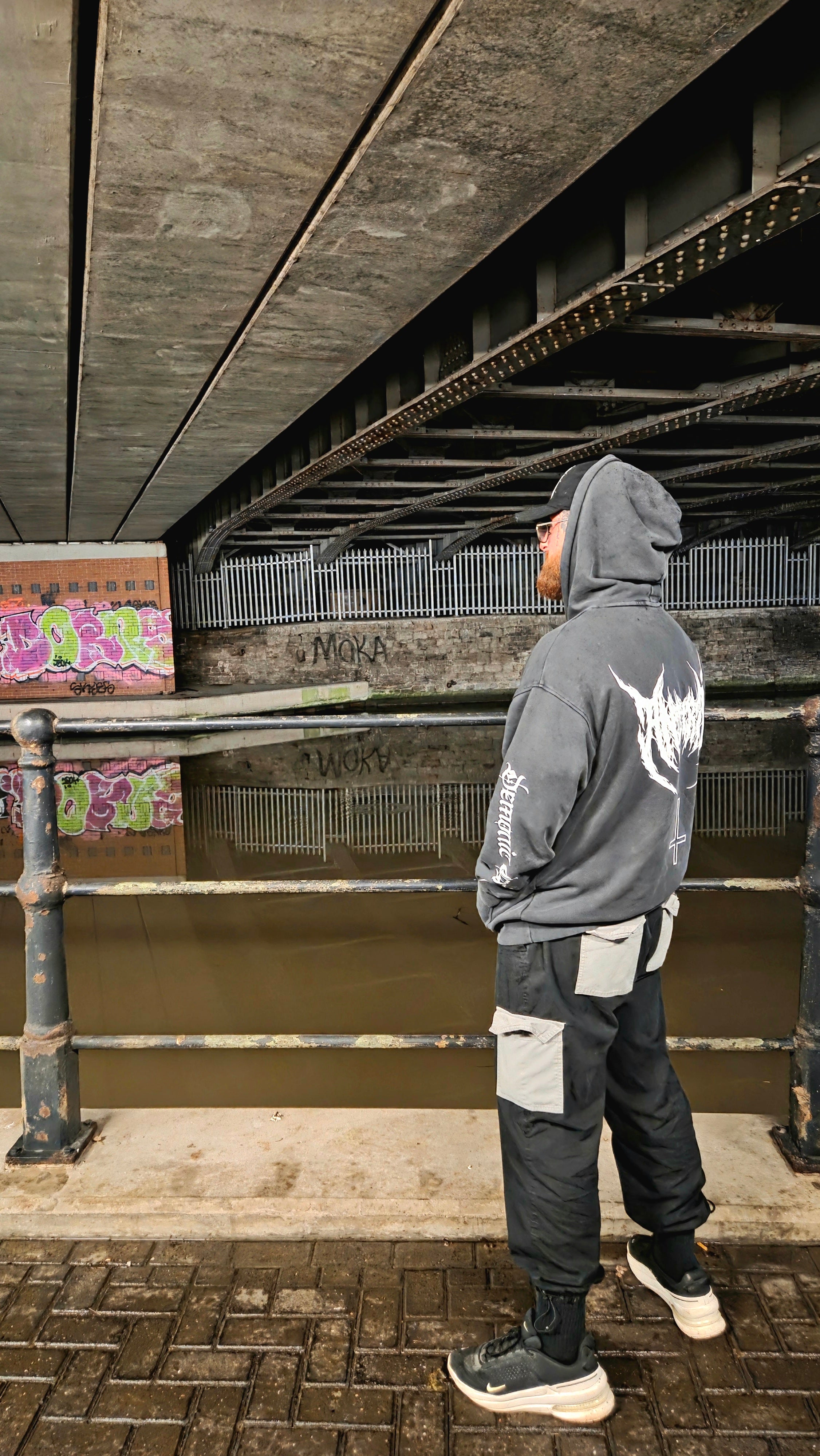 Eternal Darkness Snow Washed Hoodie Black