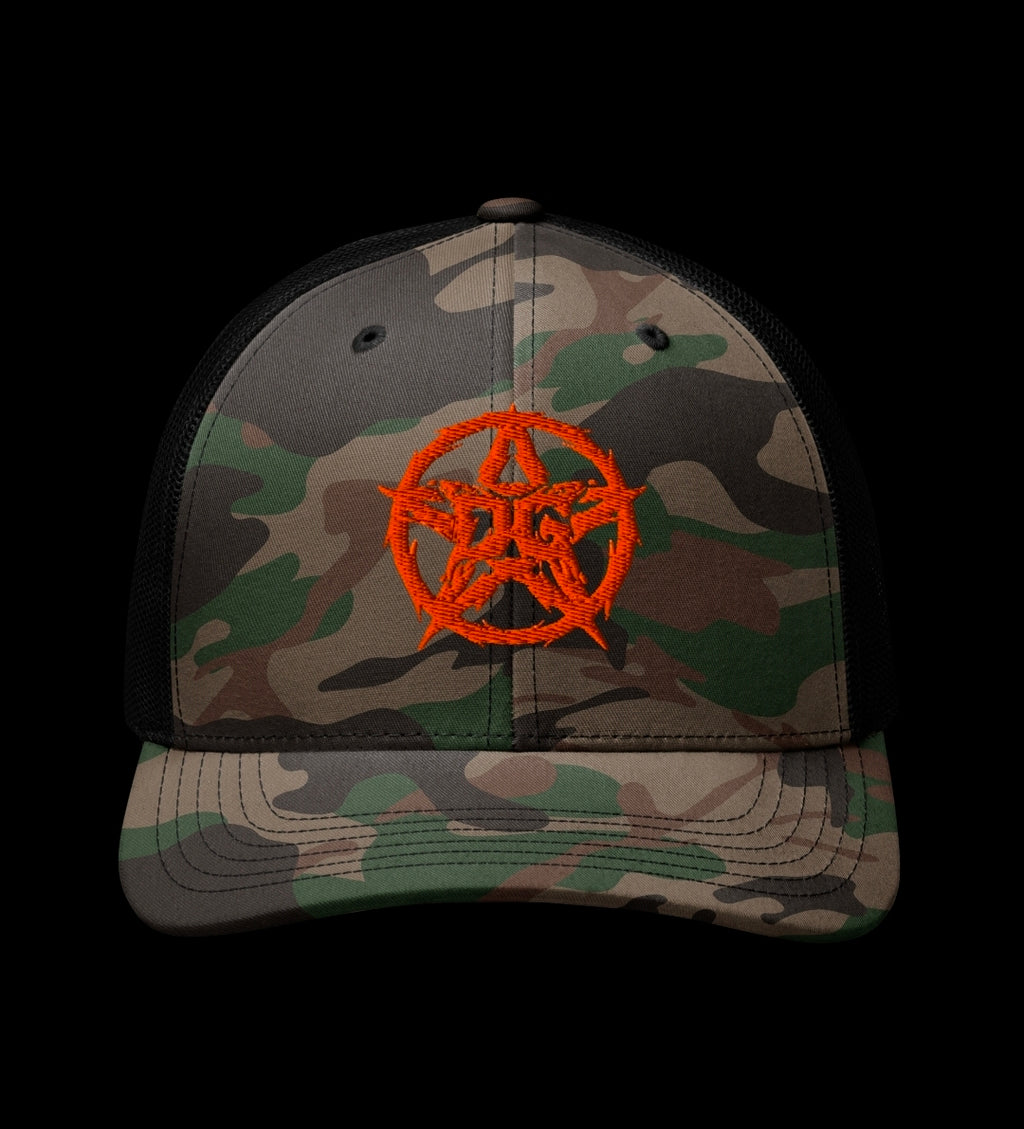 Pentagram Camo Trucker Hat